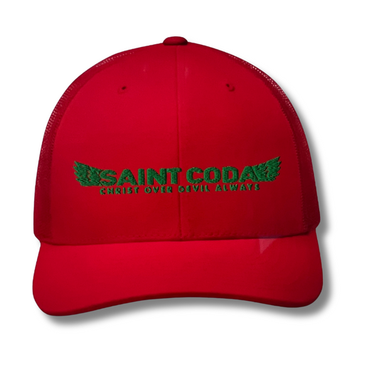 Saint CODA Trucker Hat – Christ Over Devil Always